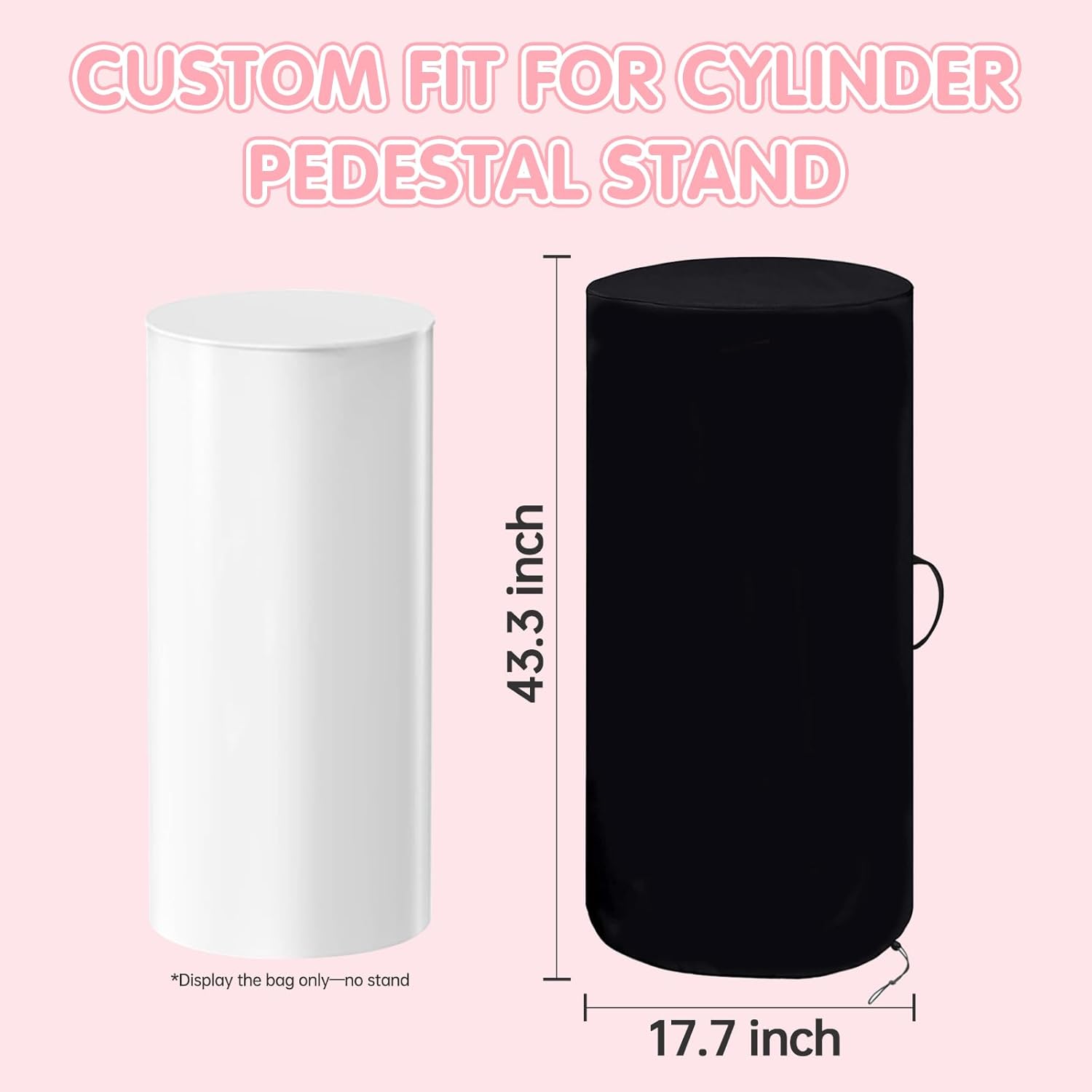 Waterproof Cylinder Pedestal Storage Bag Set of 3 and 5