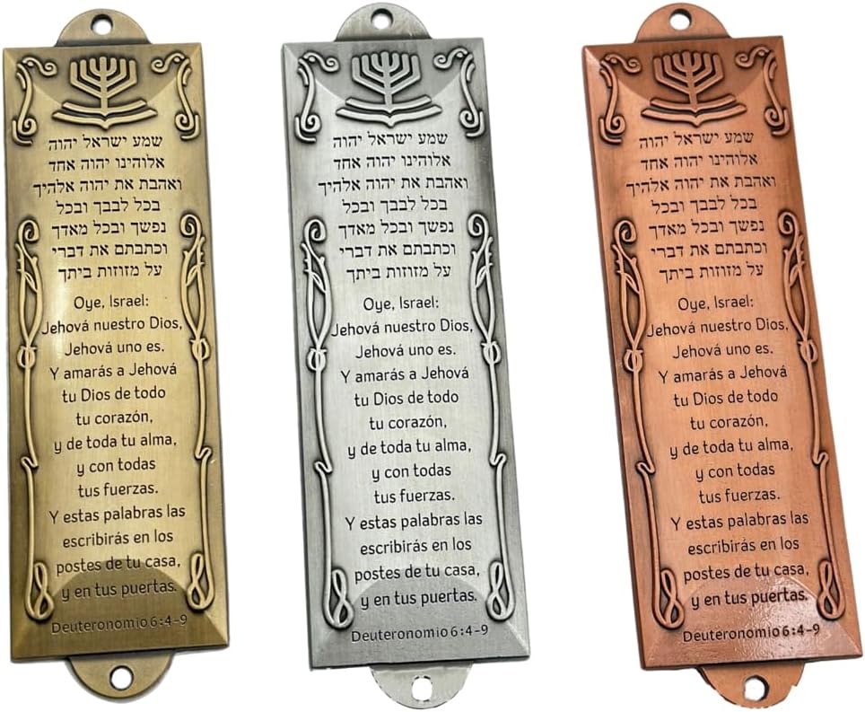 REDYY Door Plaque Spanish Style Antique Metal Mezuzah