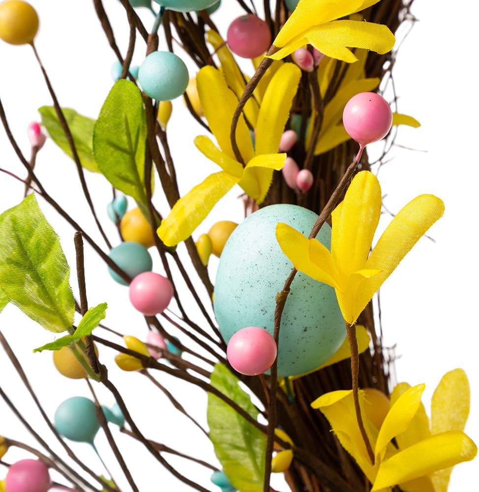 Glitzhome 22 Inch Easter Wreath Decor