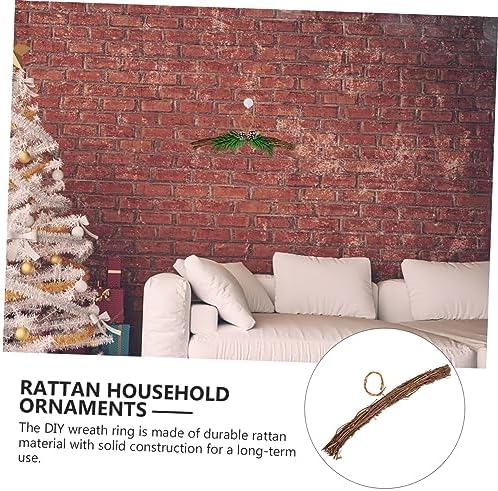 Happyyami DIY Rattan Wreath Frame for Home Decor