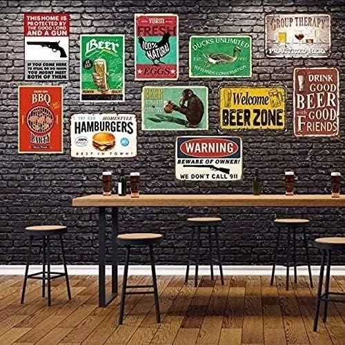 Gnome Wine Wreath Sign 8x12 Metal Wall Decoration