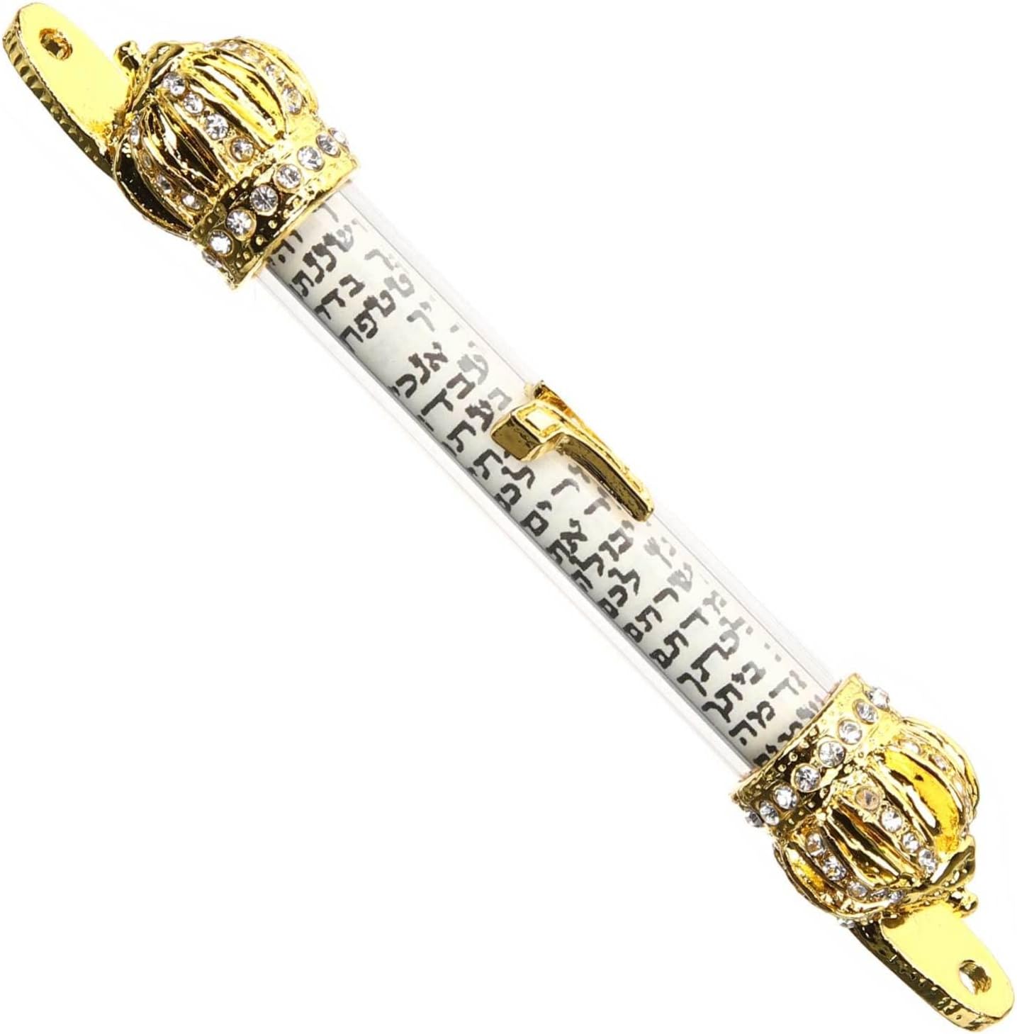 3Pcs Metal Mezuzah for Door with Scroll Decor