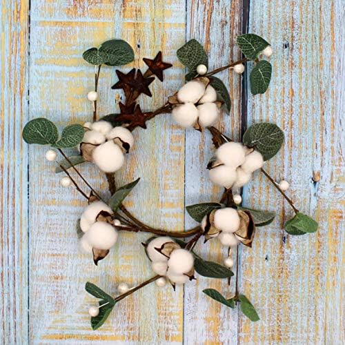 Primitives Rustic Pod Wreath with Barn Stars