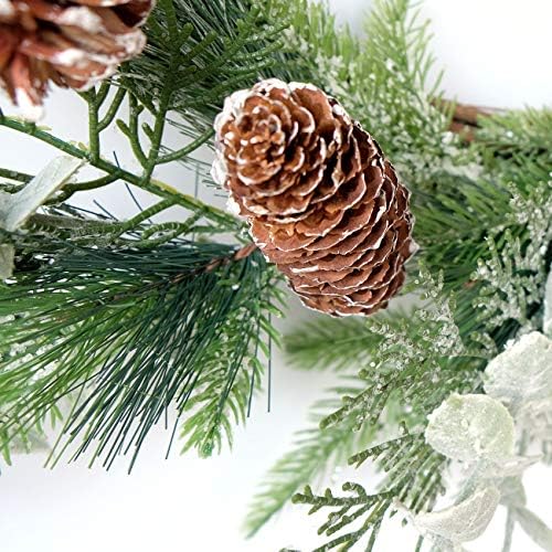 Idyllic 22 Inches Winter Wreath Indoor Door Decor