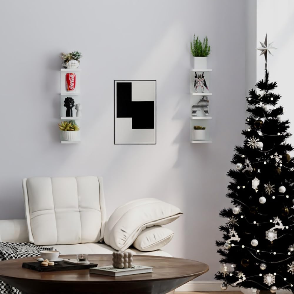 DrWall 7 Tier Floating Shelves Set of 2