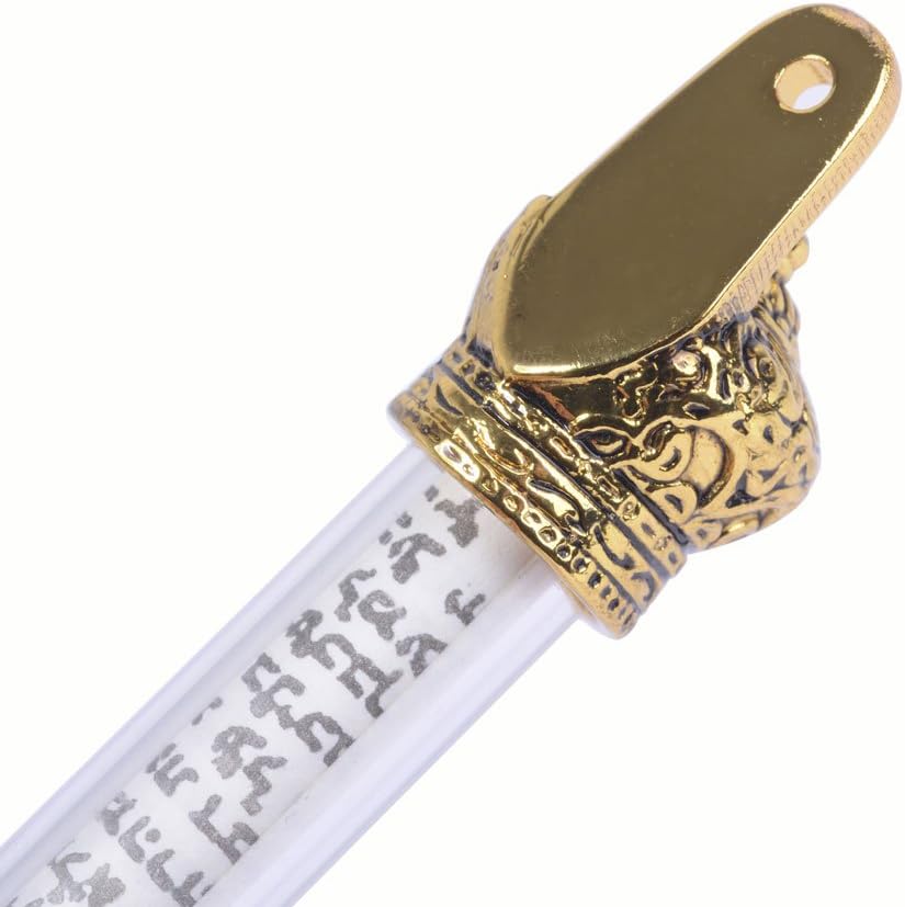 BRTAGG Mezuzah Case with Gold Plated Design