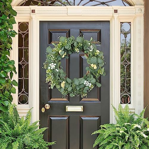 Dremisland 20 Inch Eucalyptus Wreath for Front Door