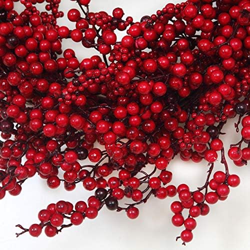 22 inch Red Berry Christmas Door Wreath