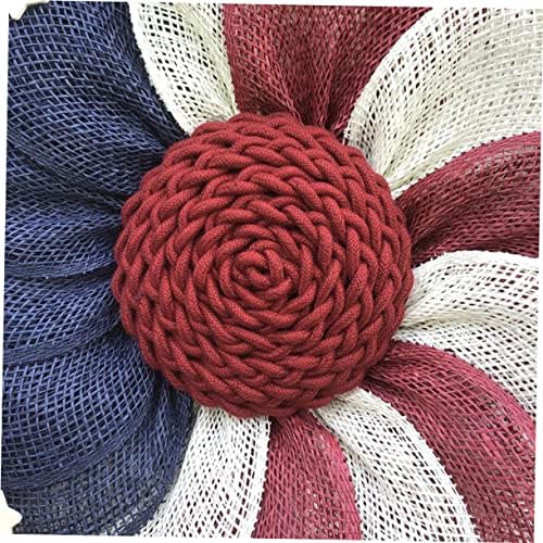 Patriotic Flag Fabric Wreath Front Door Decor
