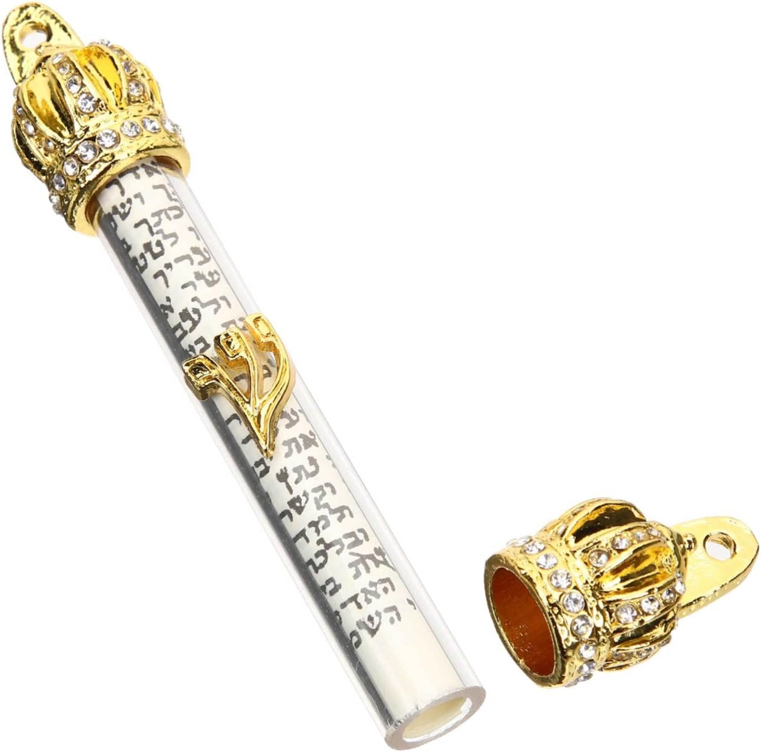 3Pcs Metal Mezuzah for Door with Scroll Decor