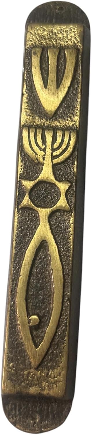 LION OF JUDAH MARKET Heavy Large 65 Inch Bronze Mezuzah