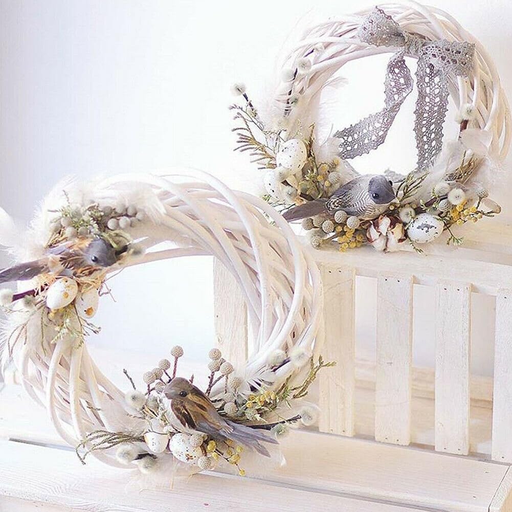 Twig Wreath Wicker Willow Rattan Braided Garland DIY Craft
