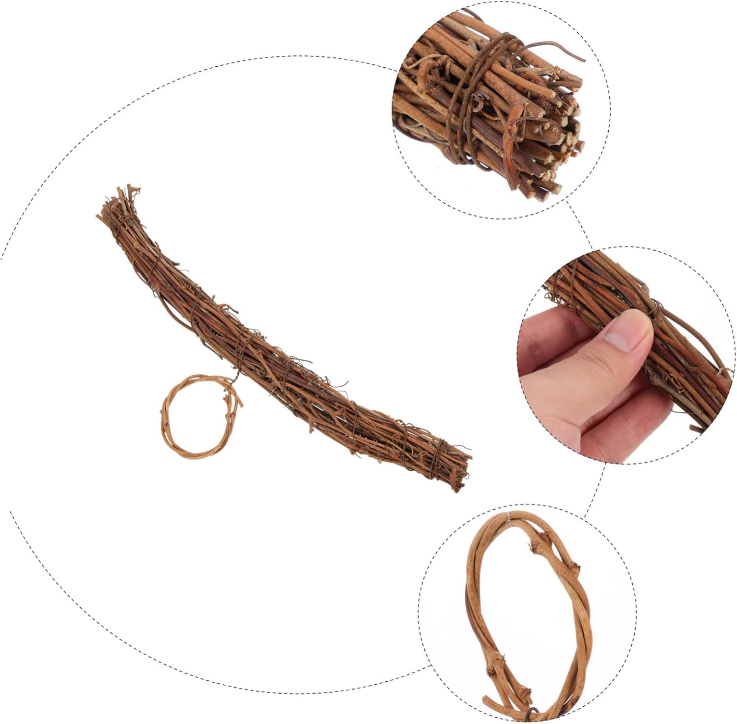DIY Rattan Wreath Hanger for Home and Holiday Decor