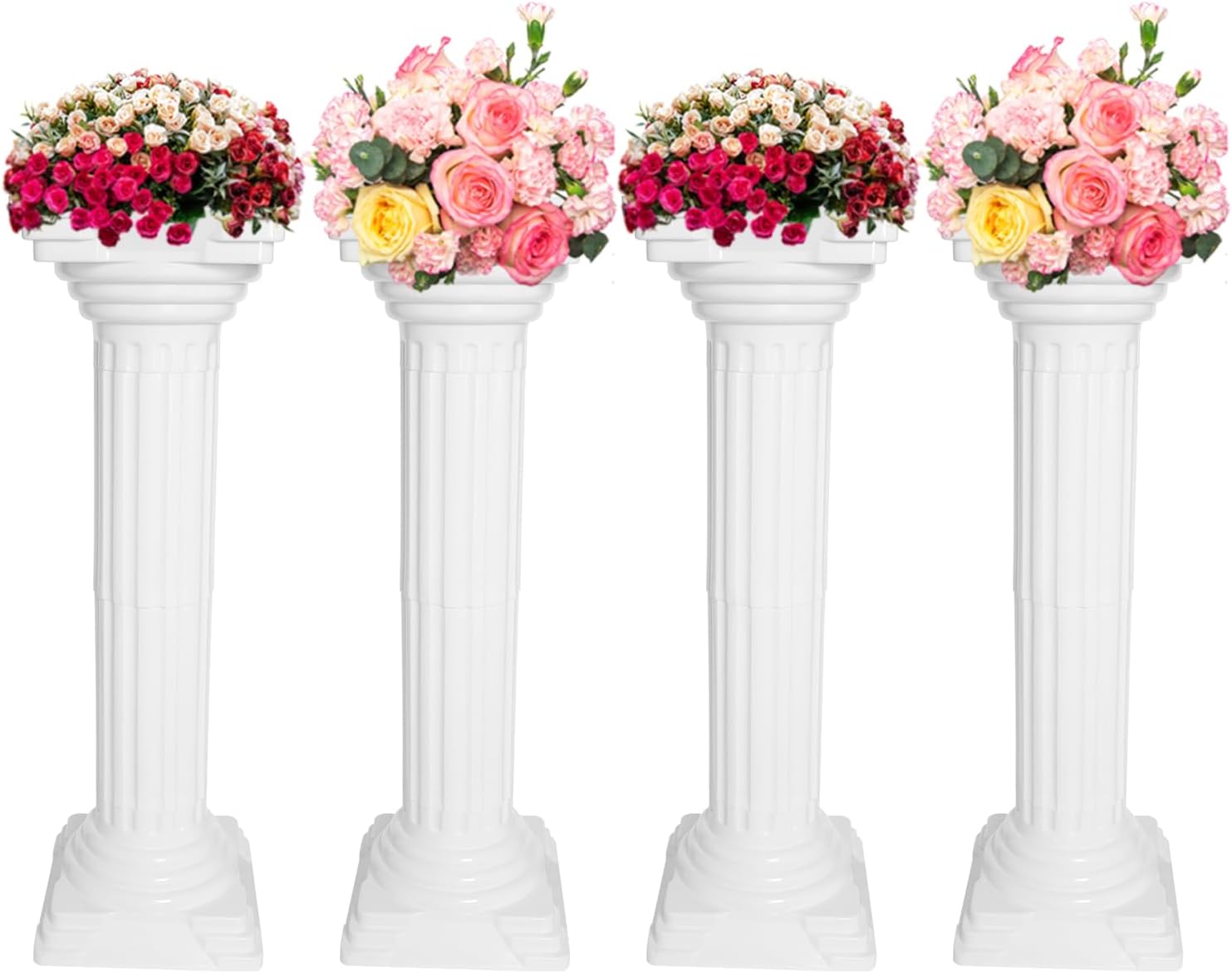 4Pcs Roman Column Set for Wedding and Home Decor