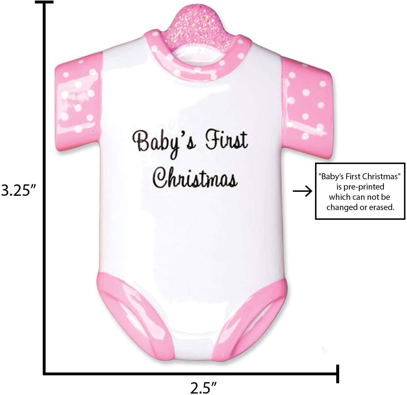 Personalized Babys First Christmas Ornament 2024