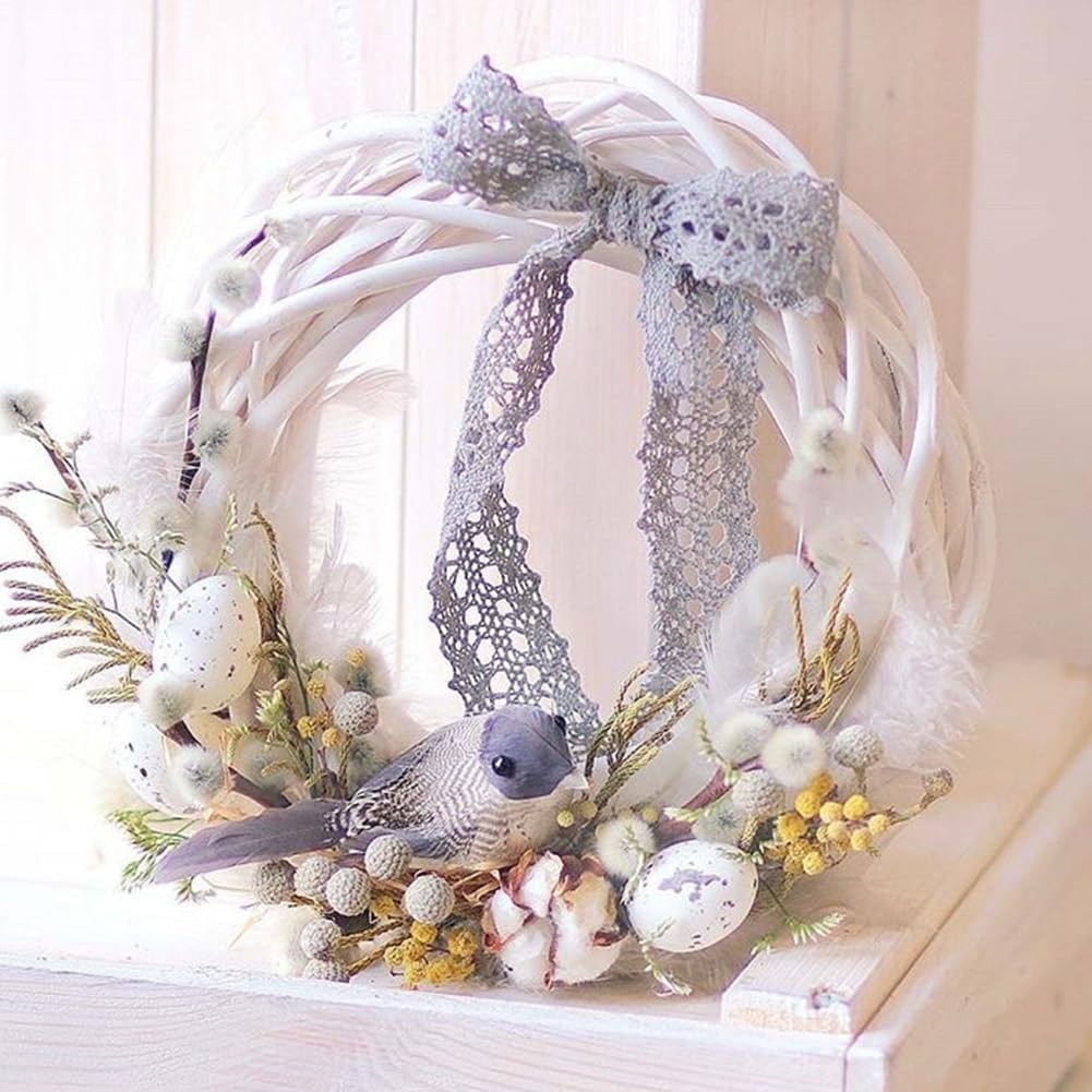 Twig Wreath Wicker Willow Rattan Braided Garland DIY Craft