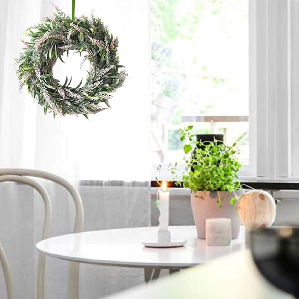 Artificial Lavender Wreath for Front Door