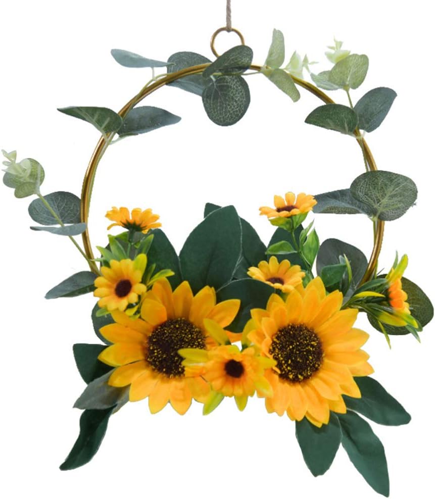 1PC Artificial Sunflower Wreath for Home Decor