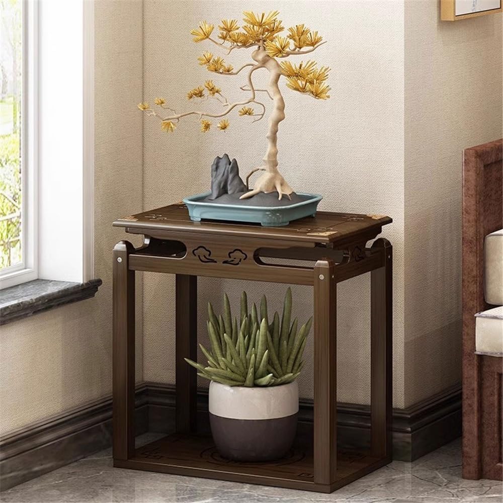 Elegant Bamboo Pedestal Stand for Home Decor