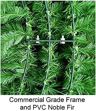 6 Foot Artificial Christmas Wreath with Large Red Bow