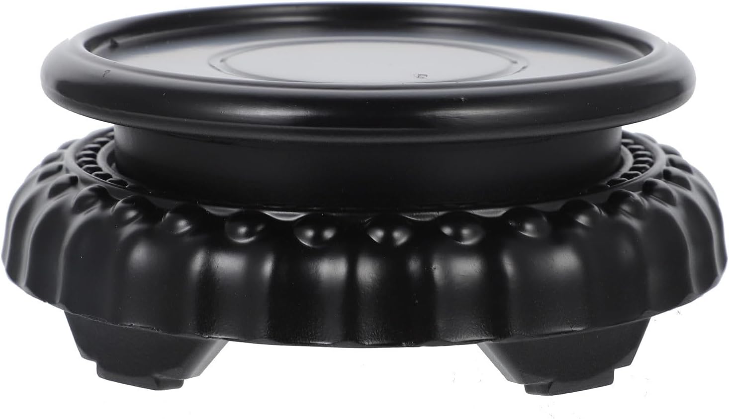 Alipis Rotating Wooden Display Pedestal for Vases and Plants