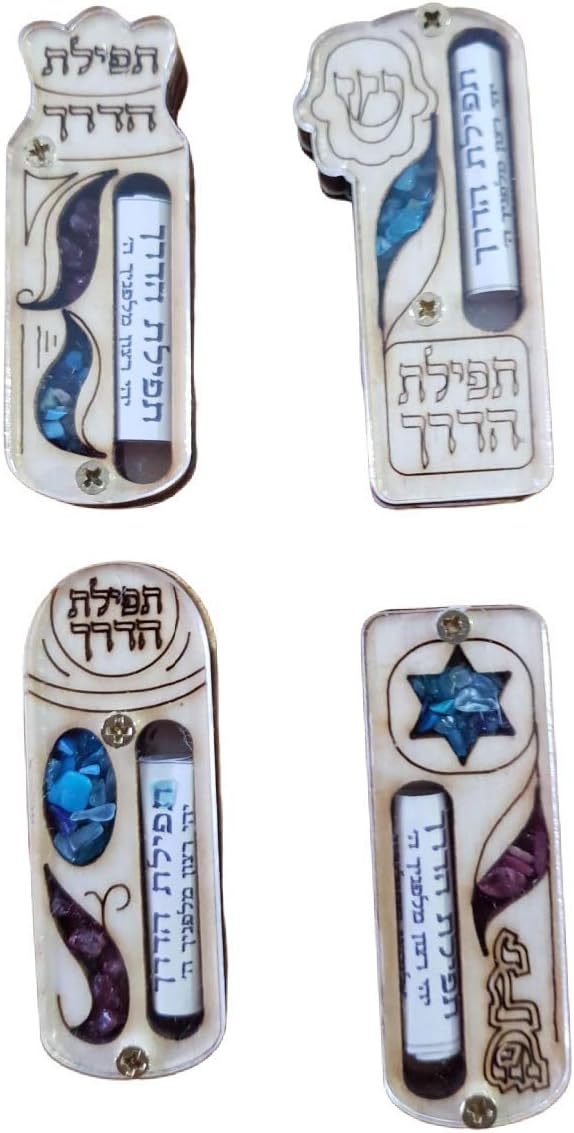 Bluenoemi Traveler Prayer Scroll Set of 4