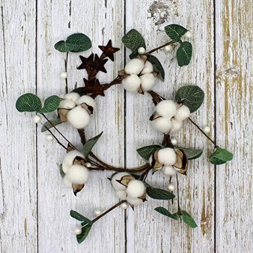 Primitives Rustic Pod Wreath with Barn Stars