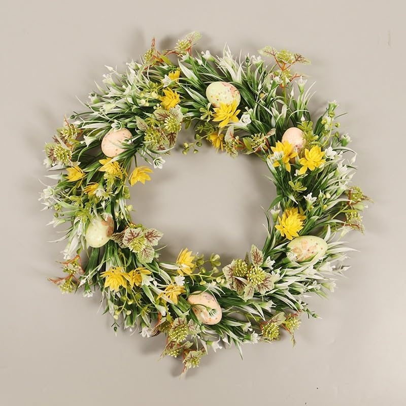 Spring Egg Decoration Wreath for Front Door