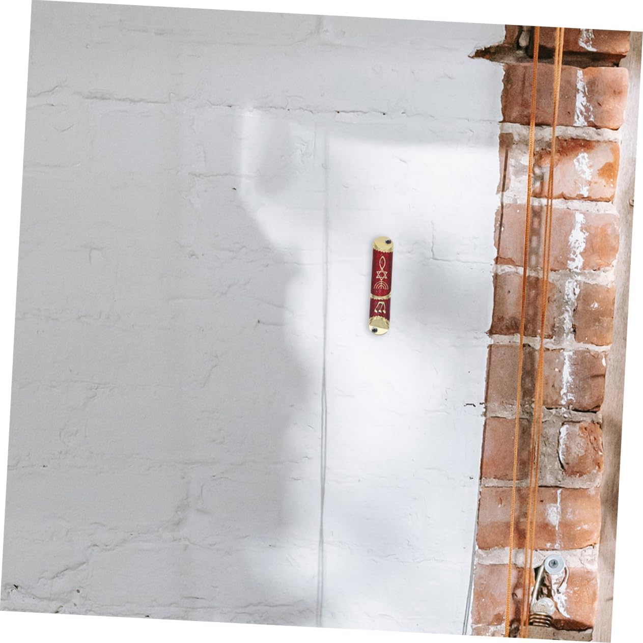 2 Sets Elegant Metal Mezuzah for Home Blessings and Spiritual Protection
