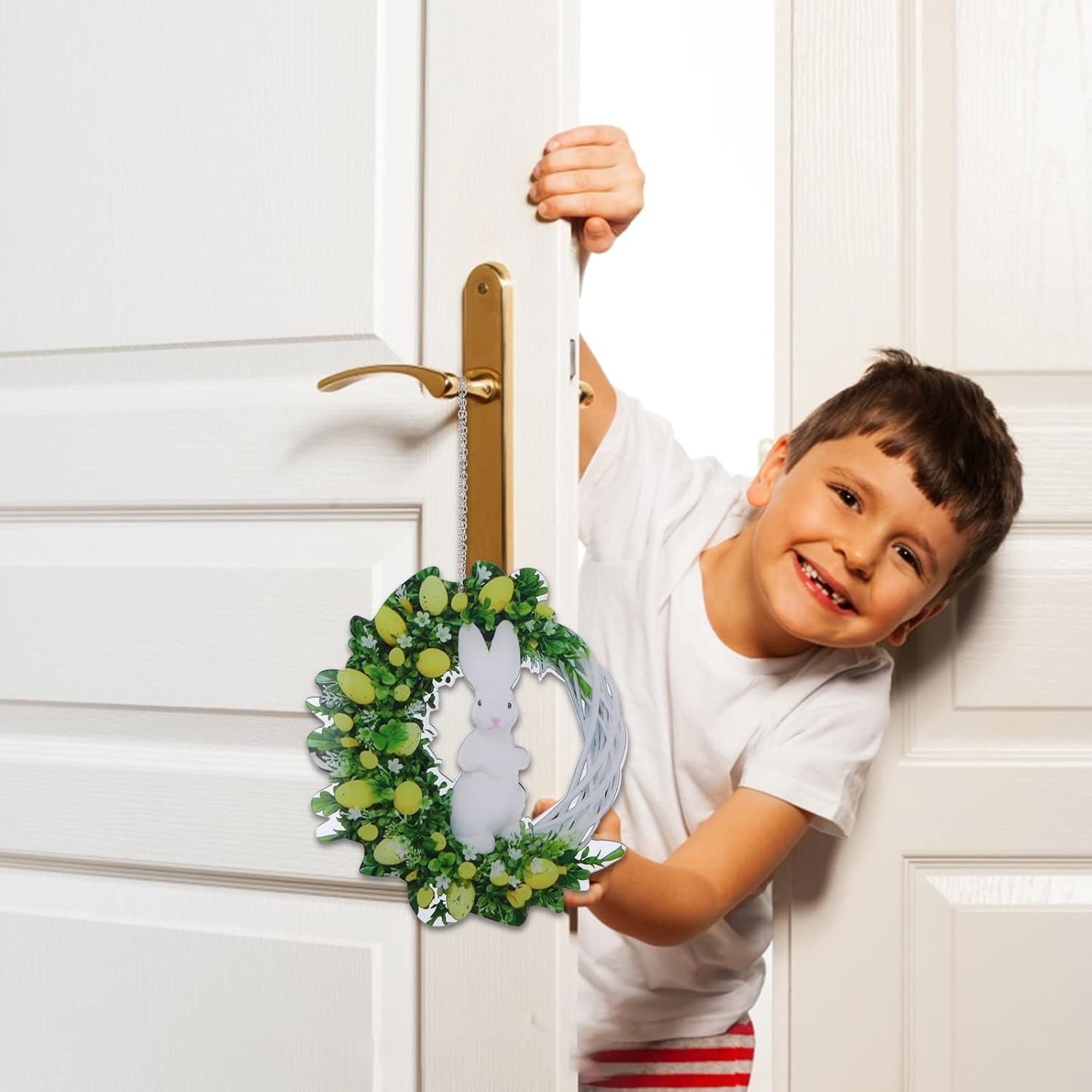 Cakina 2022 Easter Wreath with LED Lights