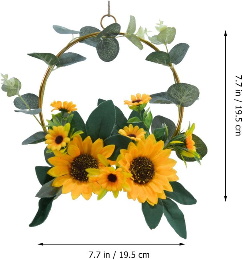 1PC Artificial Sunflower Wreath for Home Decor
