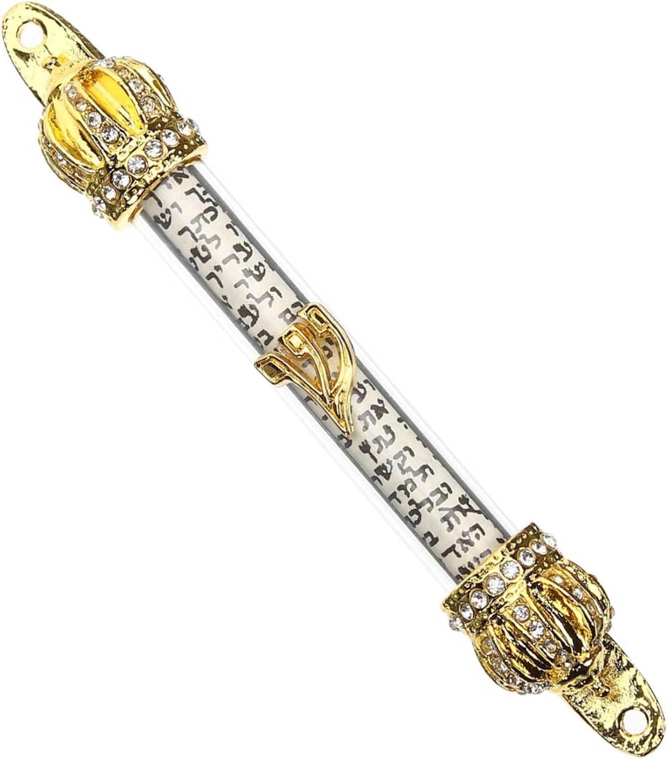 3Pcs Metal Mezuzah for Door with Scroll Decor