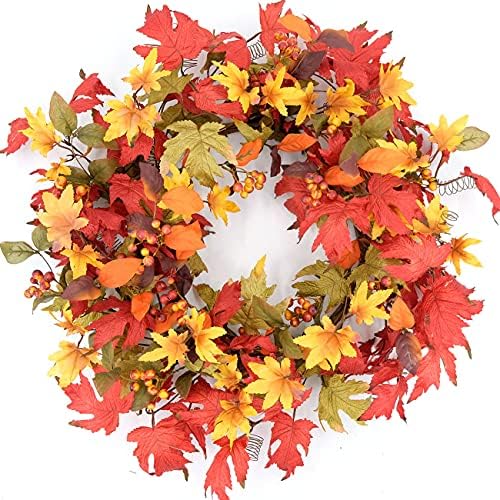 Idyllic 20 Inch Fall Wreath for Front Door