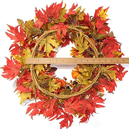 Idyllic 20 Inch Fall Wreath for Front Door