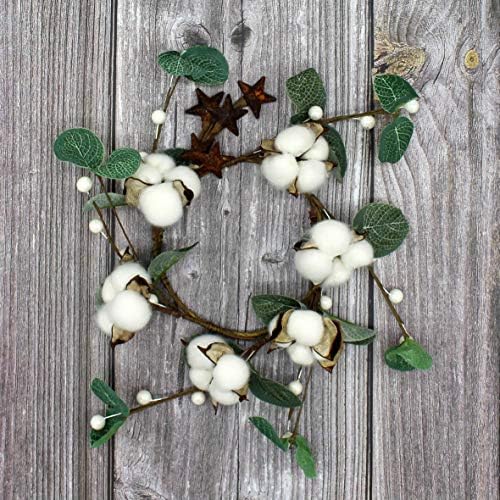 Primitives Rustic Pod Wreath with Barn Stars