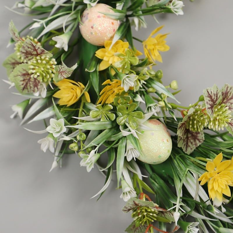 Spring Egg Decoration Wreath for Front Door