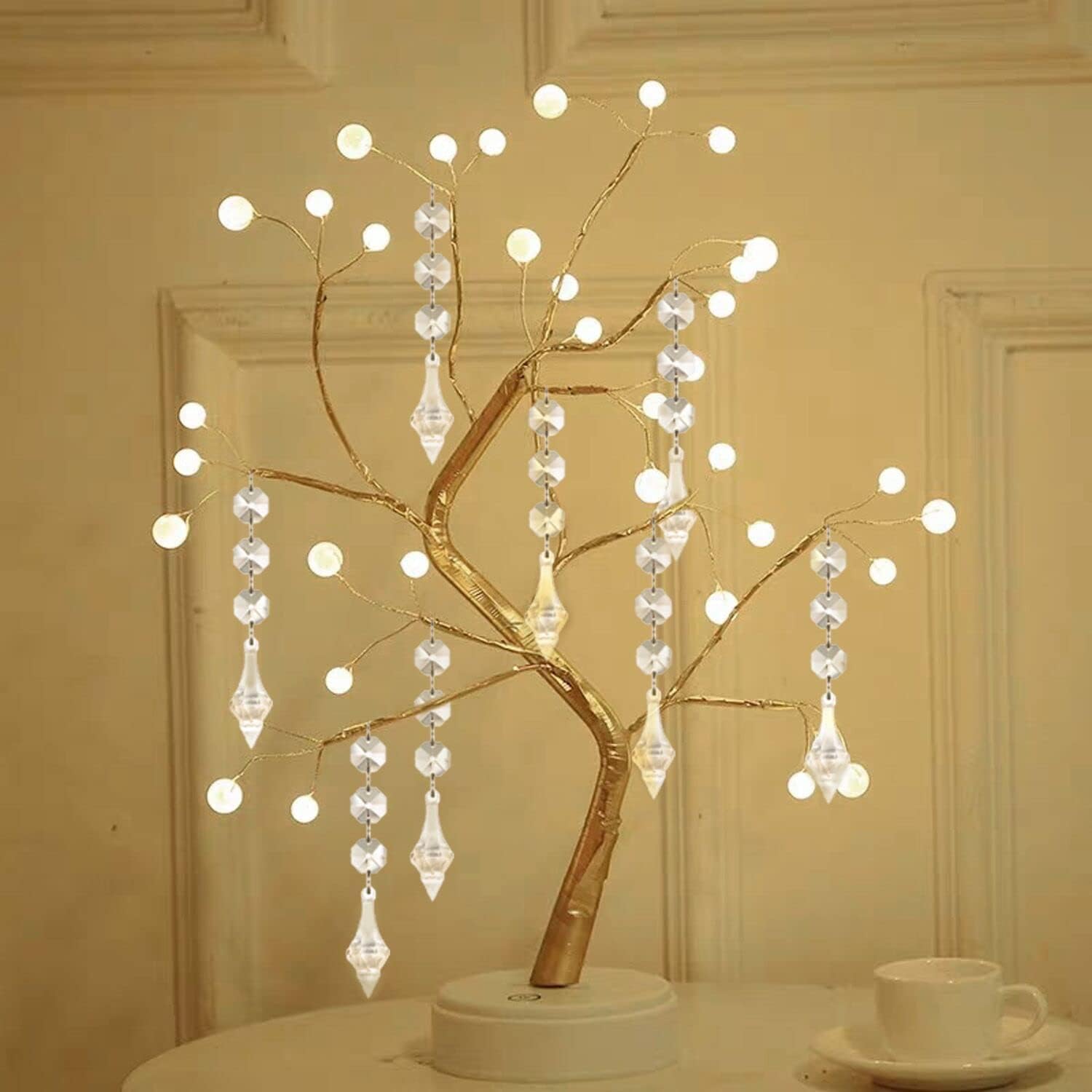 Jishi 30pk Crystal Finial Ornaments for Christmas Decorations