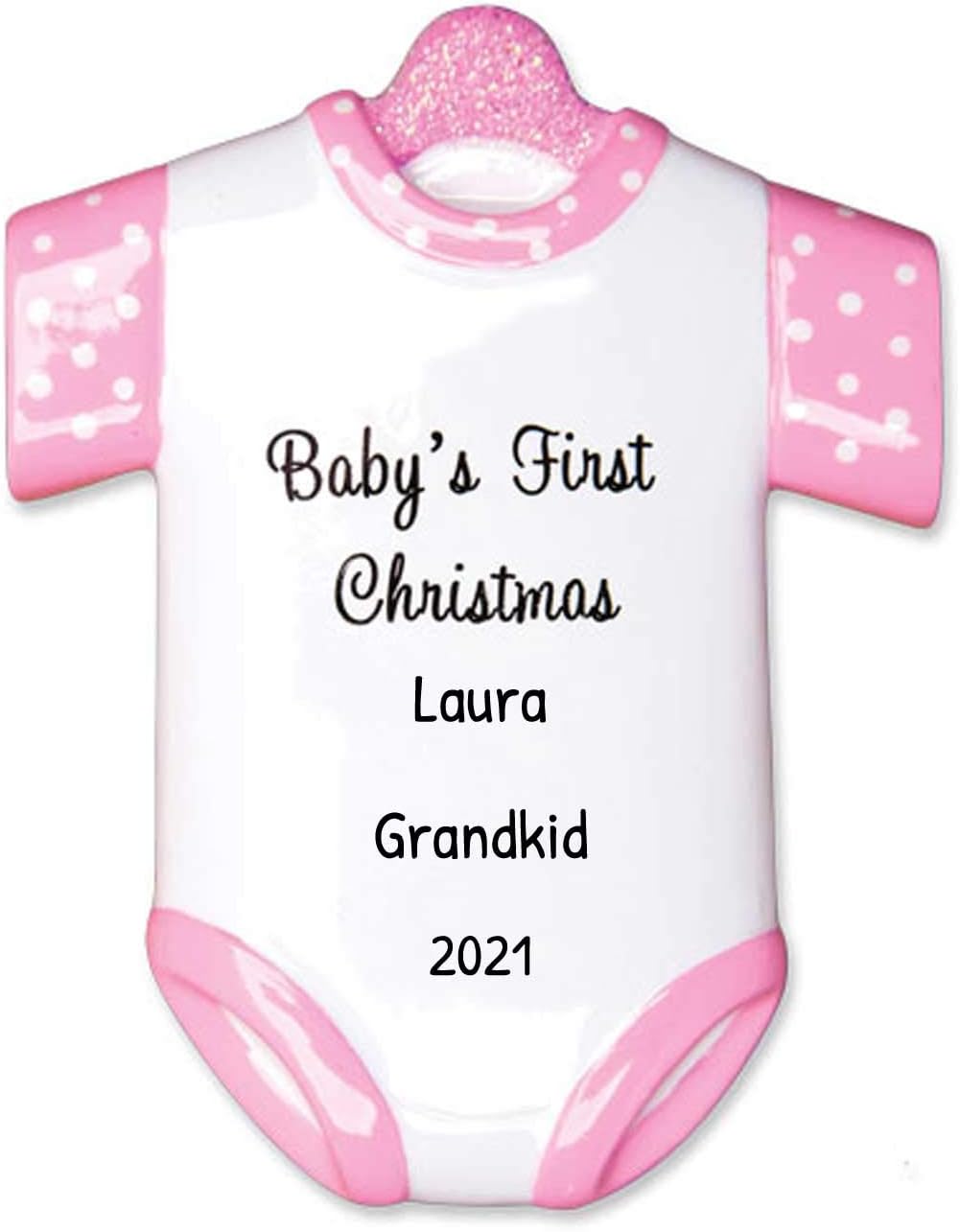 Personalized Babys First Christmas Ornament 2024