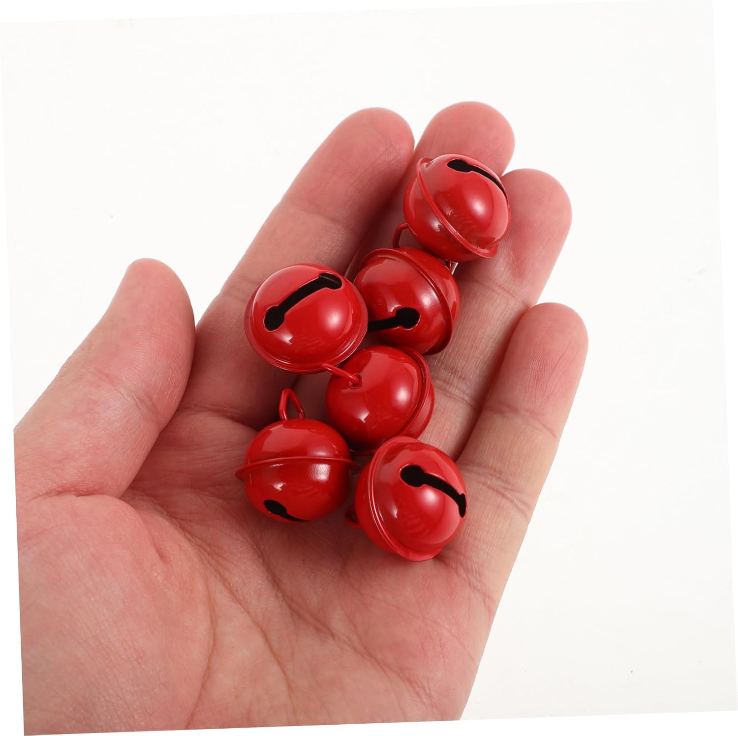 ABOOFAN 100pcs Christmas Small Bells DIY Jewelry Decorations