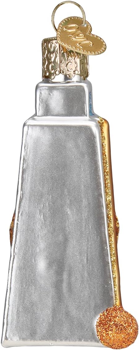 Old World Christmas Cowbell Glass Blown Ornament