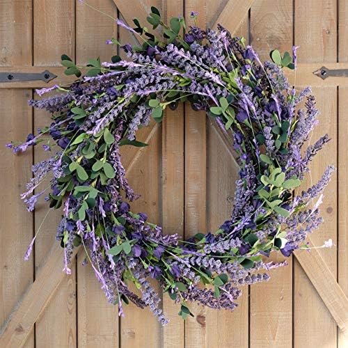 Bibelot 20 Inch Lavender Wreath Front Door Decor