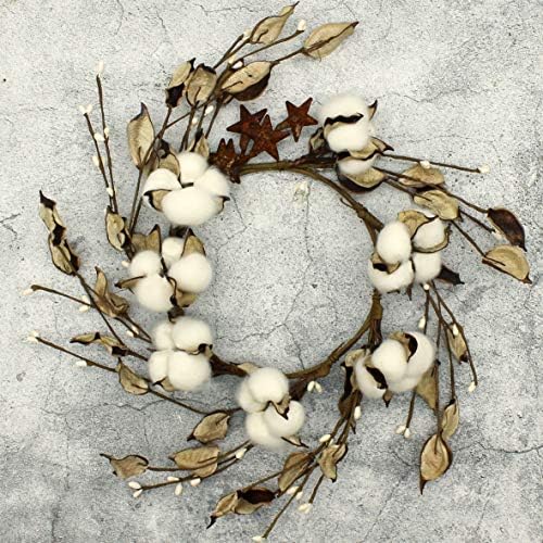 CVHOMEDECO Primitives Rustic Pod Wreath 14-Inch