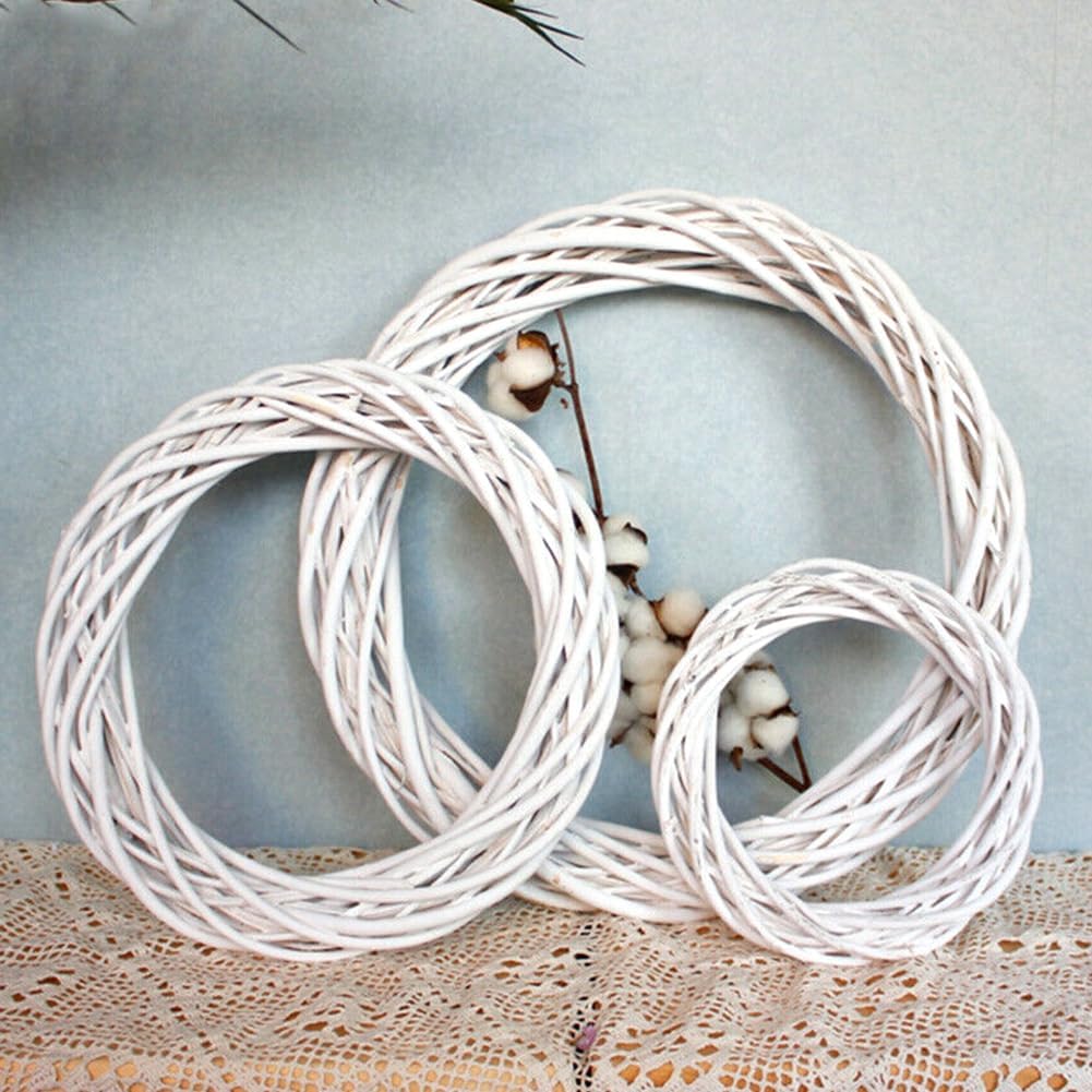 Twig Wreath Wicker Willow Rattan Braided Garland DIY Craft