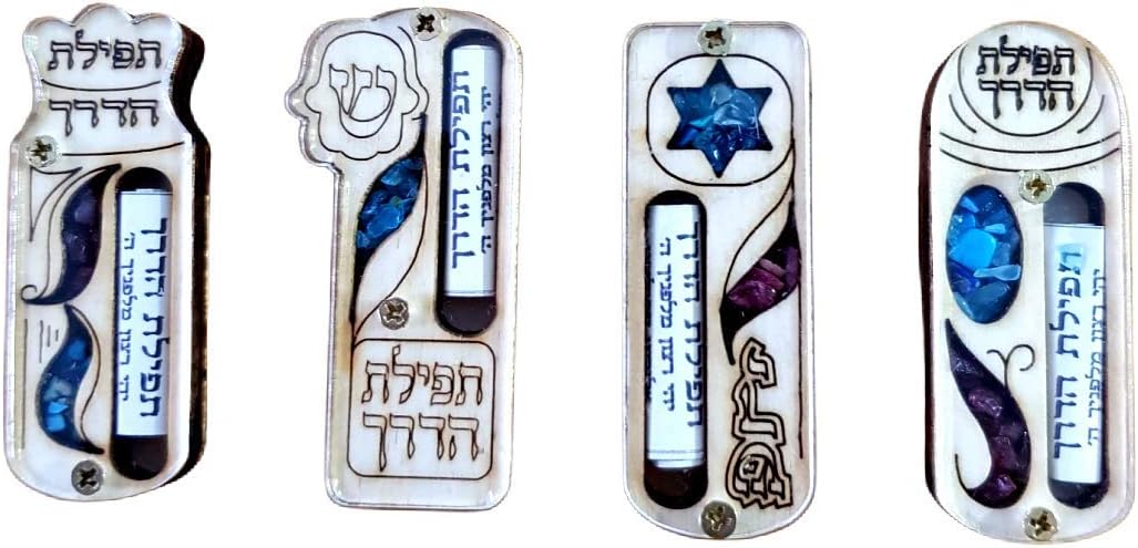 Bluenoemi Traveler Prayer Scroll Set of 4