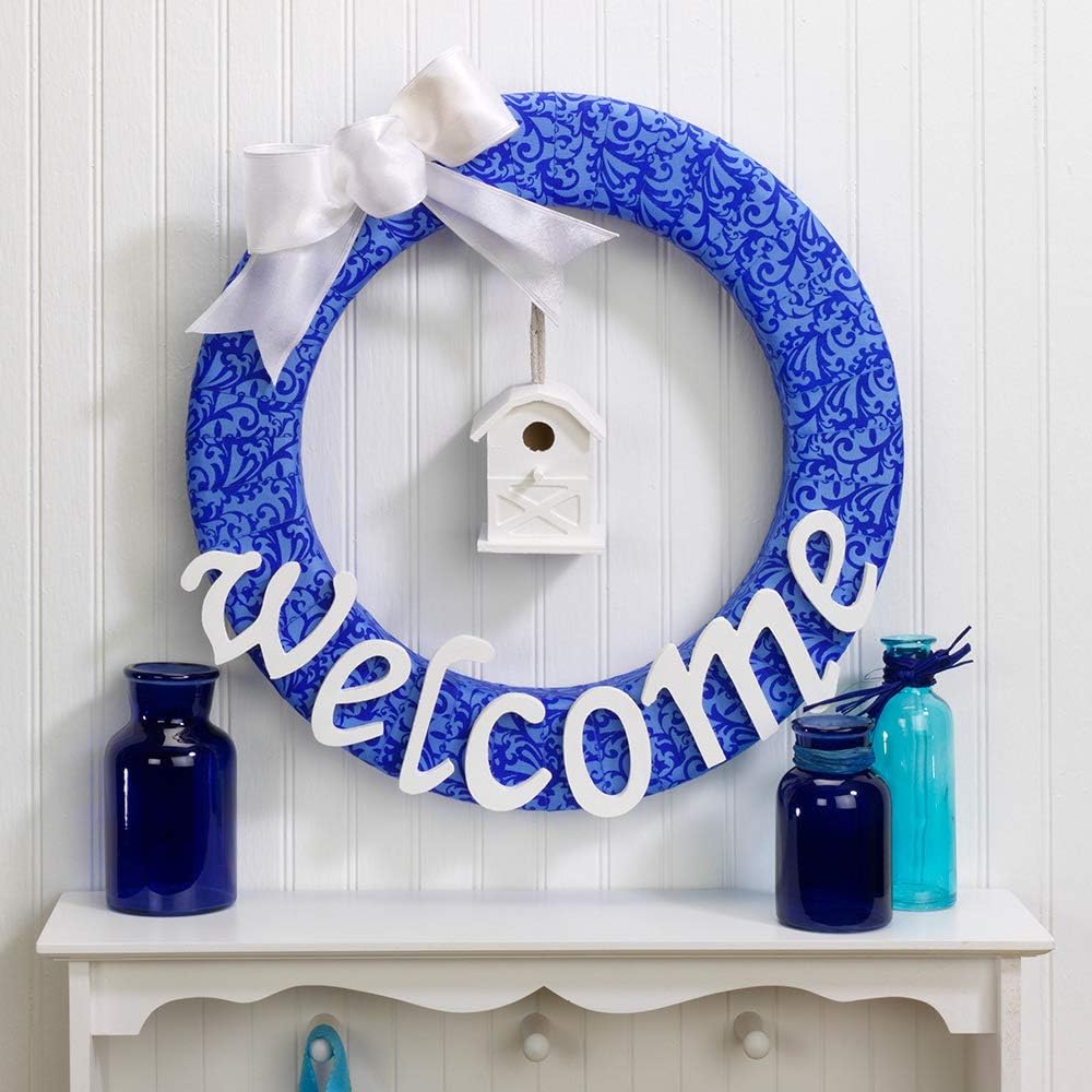 FloraCraft CraftFom Wreath 2 x 118 Inches White