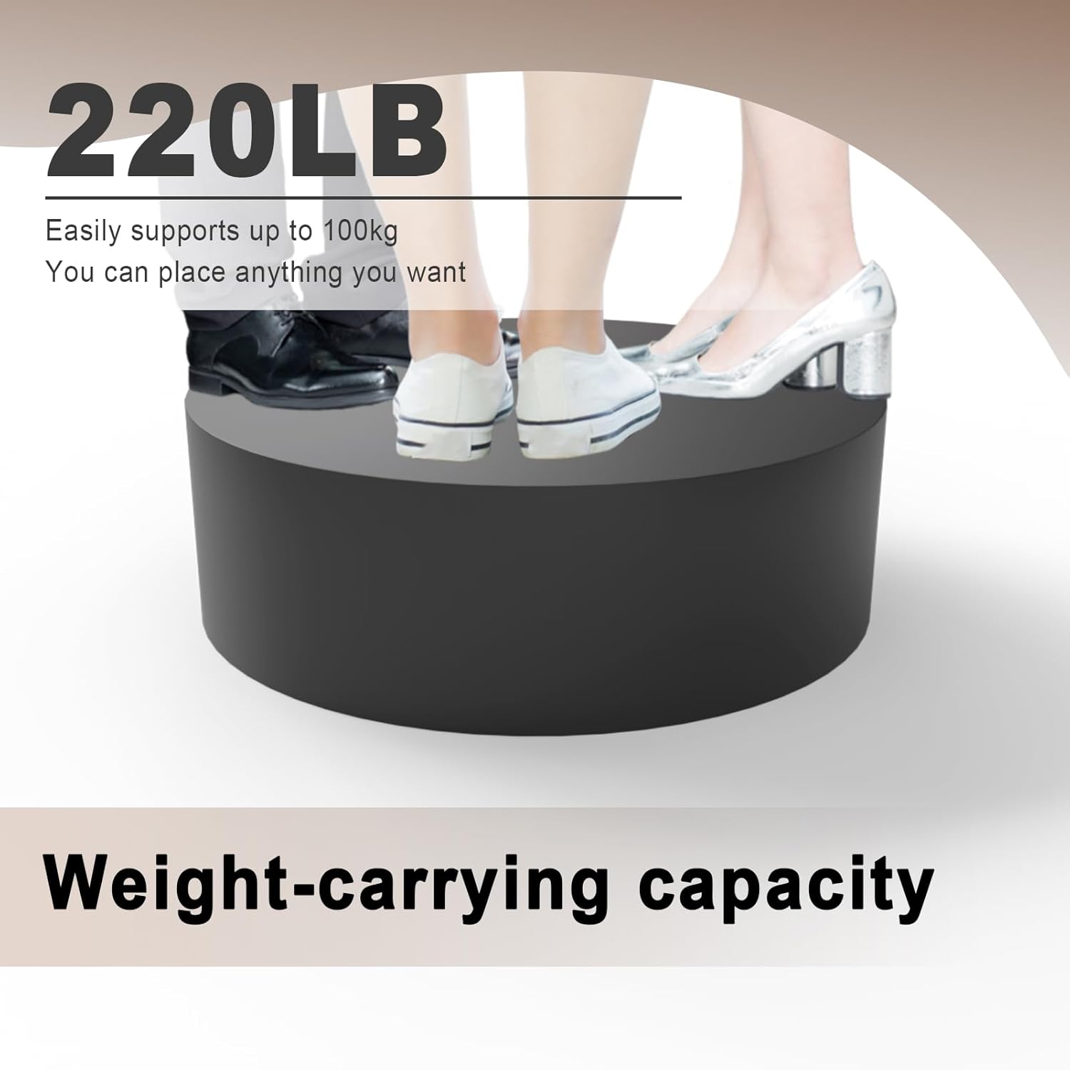 Jueraori Black Round Display Pedestal Stand