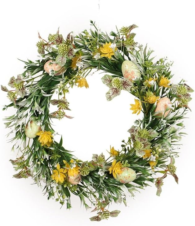 Spring Egg Decoration Wreath for Front Door