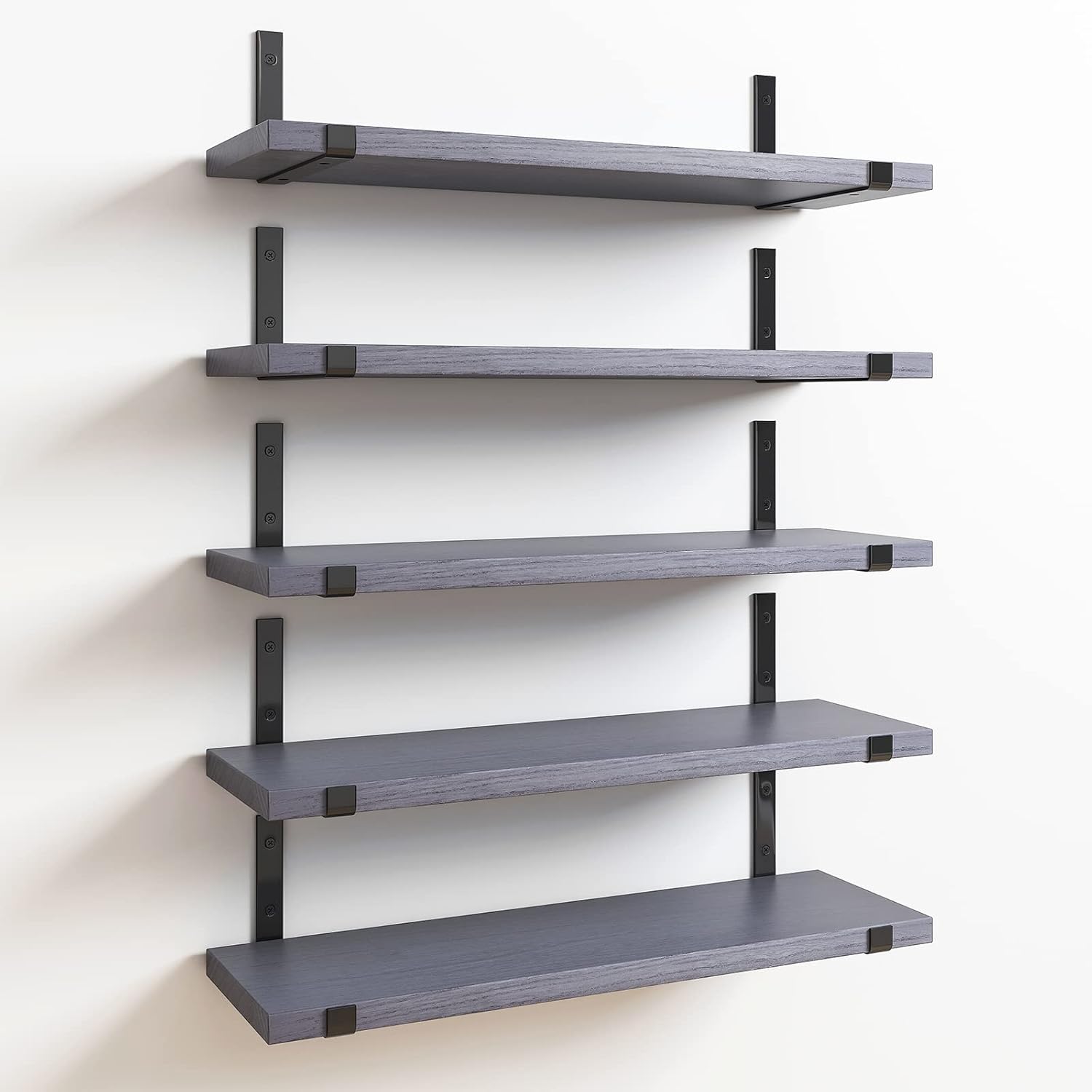 Fixwal Floating Shelves Set of 5 Grey