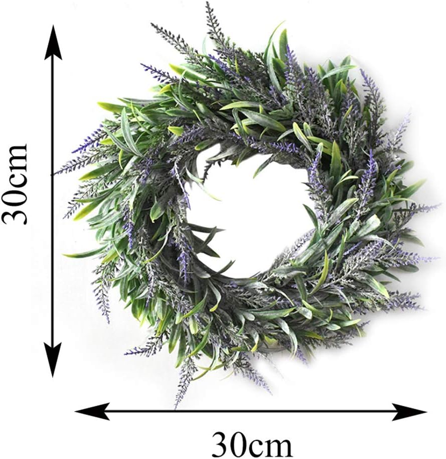 Artificial Lavender Wreath for Front Door