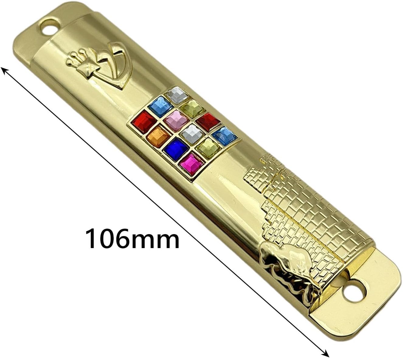 6X Door Mezuzah with Modern Zinc Alloy Design